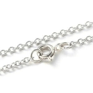 Surgical Stainless Steel Silver Rolo Chain Necklace 2mm Links  28" Long